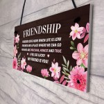 Best Friendship Gift Plaque For Best Friend Birthday Gifts