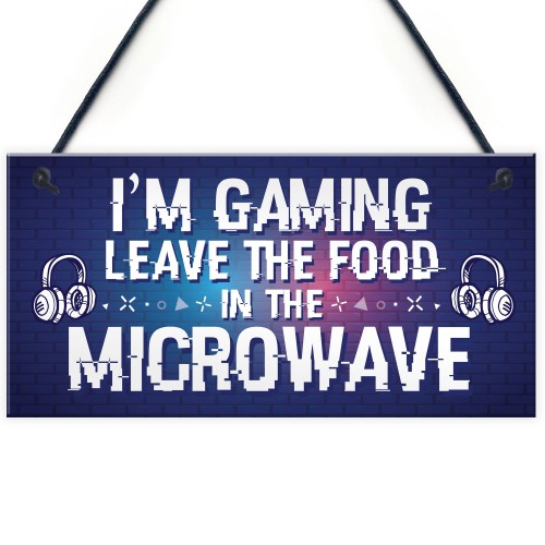 FUNNY Gaming Sign Hanging Wall Bedroom Sign Neon Effect