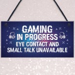 Gaming Novelty Gaming Boys Bedroom Gifts Hanging Sign Gamer