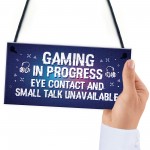 Gaming Novelty Gaming Boys Bedroom Gifts Hanging Sign Gamer