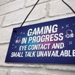 Gaming Novelty Gaming Boys Bedroom Gifts Hanging Sign Gamer