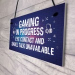 Gaming Novelty Gaming Boys Bedroom Gifts Hanging Sign Gamer