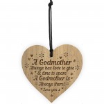 Godmother Plaque Engraved Heart Godmother Birthday Gift