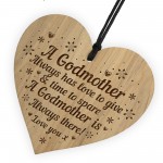 Godmother Plaque Engraved Heart Godmother Birthday Gift