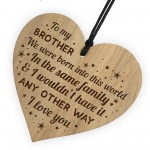  Funny Brother Present Engraved Heart Joke Brother Birthday Xmas