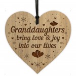 Thank You Gift For Granddaughter Engraved Heart Birthday Xmas