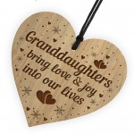 Thank You Gift For Granddaughter Engraved Heart Birthday Xmas