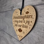 Thank You Gift For Granddaughter Engraved Heart Birthday Xmas