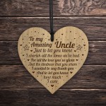 Amazing Uncle Gifts Engraved Heart Uncle Birthday Christmas Gift