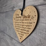 Amazing Uncle Gifts Engraved Heart Uncle Birthday Christmas Gift