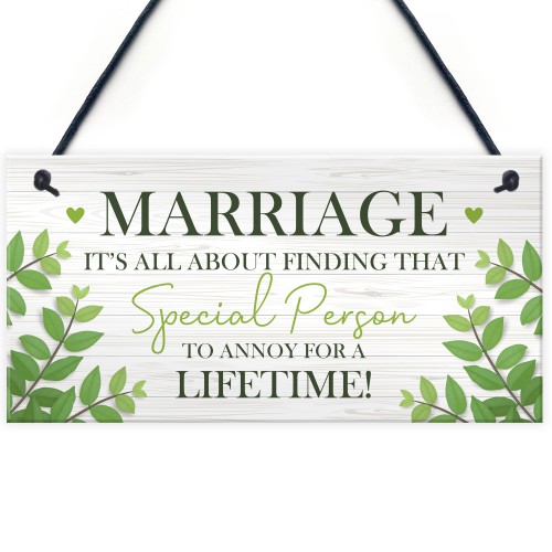 Marriage Gifts For Couple Plaque Marriage Sign Anniversary Gift 