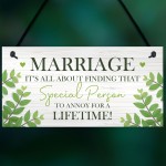 Marriage Gifts For Couple Plaque Marriage Sign Anniversary Gift 