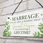 Marriage Gifts For Couple Plaque Marriage Sign Anniversary Gift 