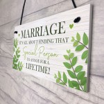 Marriage Gifts For Couple Plaque Marriage Sign Anniversary Gift 