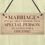 Marriage Gift For Husband Wife Funny Wedding Anniversary Gift