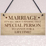 Marriage Gift For Husband Wife Funny Wedding Anniversary Gift