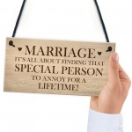 Marriage Gift For Husband Wife Funny Wedding Anniversary Gift