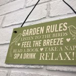 Outdoor Plaques For Garden Garden Rules Sign Novelty Friendship