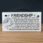 Best Friend Plaque Wooden Sign Friendship Gift Best Friend Gifts