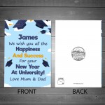 University Good Luck Card For Daughter Son Personalised