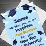 University Good Luck Card For Daughter Son Personalised