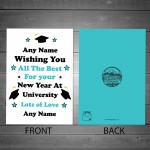 Personalised Good Luck At University Card Daughter Son Card