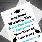 Personalised Good Luck At University Card Daughter Son Card