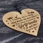 Thank You Girlfriend Gift Engraved Heart Girlfriend Gifts