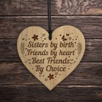 Sister Gifts Birthday Christmas Gift Card Engraved Heart Friend