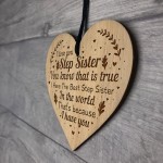 Step Sister Gifts Engraved Heart Step Sister Birthday Christmas