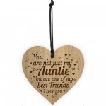 Auntie Birthday Card Engraved Heart Auntie Christmas Present