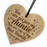 Auntie Birthday Card Engraved Heart Auntie Christmas Present