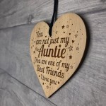 Auntie Birthday Card Engraved Heart Auntie Christmas Present