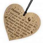 Gift For Mummy From Daughter Son Engraved Heart Mummy Gifts