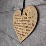 Gift For Mummy From Daughter Son Engraved Heart Mummy Gifts