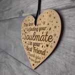 Soulmate Gift For Husband Wife Engraved Heart Best Friend Gifts