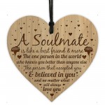 Soulmate Gifts Love Gift Engraved Heart Husband Wife Anniversary