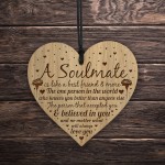 Soulmate Gifts Love Gift Engraved Heart Husband Wife Anniversary