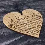 Soulmate Gifts Love Gift Engraved Heart Husband Wife Anniversary