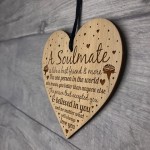 Soulmate Gifts Love Gift Engraved Heart Husband Wife Anniversary