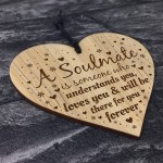 Soulmate Present Engraved Heart Anniversary Gifts For Him Her