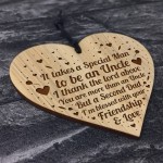 Present For Uncle Birthday Christmas Engraved Heart Novelty Gift