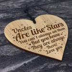 Uncle Gifts Present Uncle Birthday Card Gift Engraved Heart