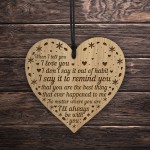 Anniversary Gift Card Engraved Heart Boyfriend Girlfriend Gift