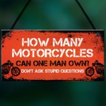 Biker Gifts Motorcycle Motorbike Accessories Man Cave Garage