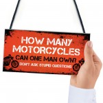 Biker Gifts Motorcycle Motorbike Accessories Man Cave Garage