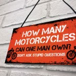 Biker Gifts Motorcycle Motorbike Accessories Man Cave Garage