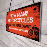 Biker Gifts Motorcycle Motorbike Accessories Man Cave Garage