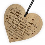 SOULMATE GIFT Engraved Heart Gift For Boyfriend Girlfriend