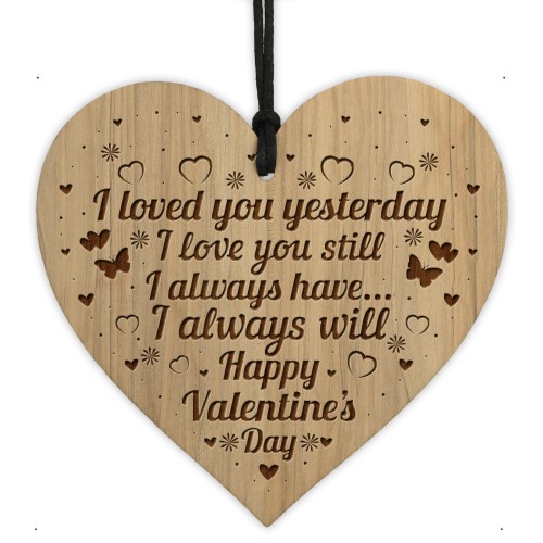 Valentines Day Gift For Him Her Engraved Heart Boyfriend